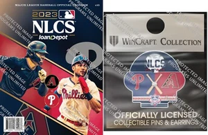 2023 NLCS PROGRAM & PIN NATIONAL LEAGUE CHAMPIONSHIP WORLD SERIES DIAMONDBACKS - Picture 1 of 3