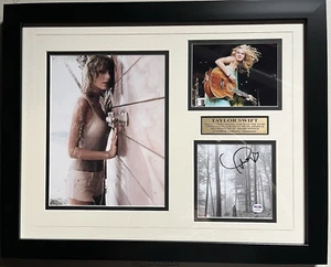 Taylor Swift handsigniertes CD Foto gerahmt fertig zum Aufhängen 16" x 20" PSA COA Auto - Bild 1 von 3