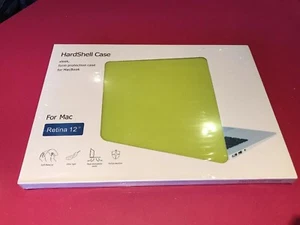 Brand New Lime Green Hardshell Case For Mac Retina 12” - Photo 1/2