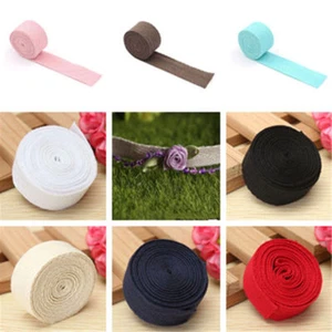 2Yards  Durable Twill Cotton Webbing Bunting Herringbone Tape DIY Sew Carft 20mm - Picture 1 of 20