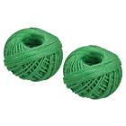 2pcs 164 Feet 2mm Jute Twine, Jute Rope for Craft Projects Green
