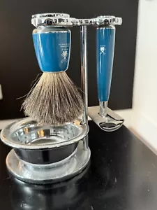 Muhle rytme 3 pc shaving set, Petrol - Picture 1 of 2