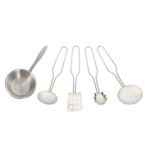 Herramientas de cocina de acero inoxidable para niños juguetes de cocina accesorios - Imagen 1 de 12