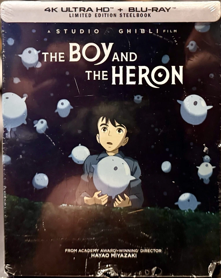 THE BOY and the HERON Limited Ed. STEELBOOK 4K BR Digital w/PROTECTOR New Mint - Image 1 of 4