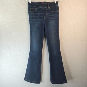 Spanx Flare Blue Jeans High Rise Dark Wash Stretchy Pull On Denim Size Small - Bild 1 von 11