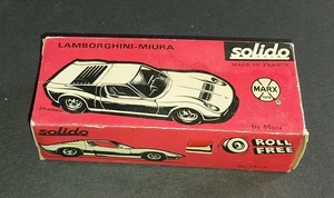 Solido Lamborghini P400 Miura (B9B/JSF6) 1:43 Diecast Car Made France Red - Picture 1 of 17