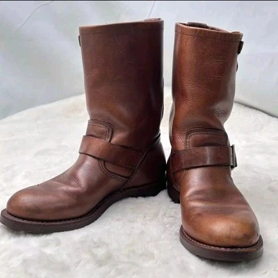Red Wing 2991 Engineer Boots Amber Harness Leather Vintage Boots Great Patina. - Image 1 of 4