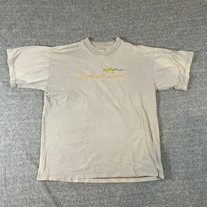 Vintage Serengeti Gepard Grafik Shirt Damen L 110 schwere Baumwolle beige 80er - Bild 1 von 8