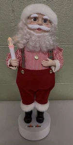 VTG Holiday Time Illuminated Animated Figure Santa Claus Music Christmas WORKS - Picture 1 of 12
