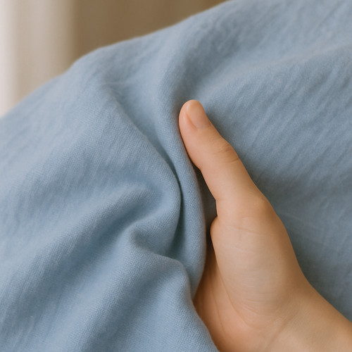 VETEMENTS Tessuto Lino Iceberg da Giardino Morbido Traspirante Ideale per Cucire e Decorare