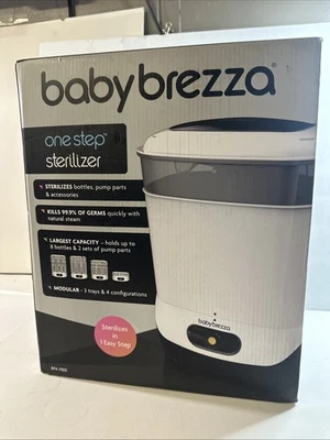 Baby Brezza 4 en 1 biberón máquina eléctrica de limpieza a vapor blanca— Foto 1 de 4