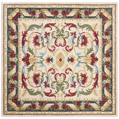 SAFAVIEH Blossom BLM251B Handmade Ivory / Green Rug - Image 1 of 4