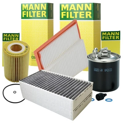 Kit de filtro de aceite de motor de combustible de cabina de aire Mann-Filter para Mercedes-Benz GL320 Foto 1 de 2