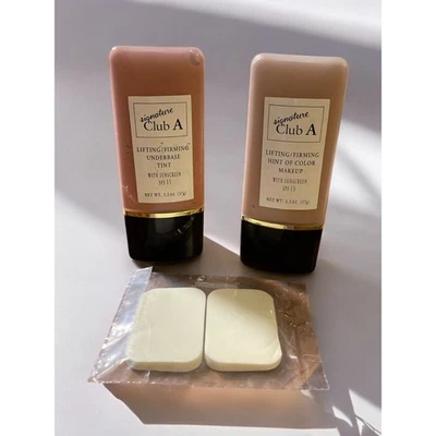 2 Signature Club A Lifting/Firming Underbase Tint SPF 15 1.3oz ea sponges  Foto 1 de 3