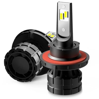 H13 9008 LED AUXITO Headlight Bulb High Low Beam 6000K White Bright CANbus 100W - Image 1 of 4