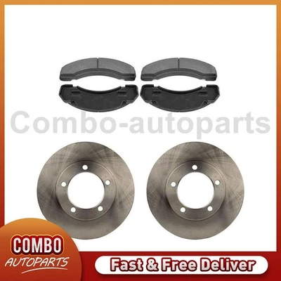 Kit de pastillas de freno rotores de disco delanteros para Chevrolet C3500HD 1996-2002 Foto 1 de 4