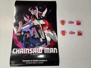 Mini póster de una cara de Chainsaw Man The Movie 11 X 17 y 2 hojas de pegatinas Pochita - Imagen 1 de 13