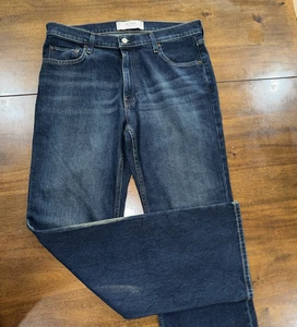 Hollister Dark Wash Denim Blau Relaxed Boot Stretch Jeans Herren 34 x 34 - Bild 1 von 8