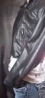 Vintage Comint Black Leather womans Biker Jacket Size Small