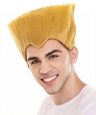 Fighter Game Wig, Men's Short Length Electric Multiple Color Straight Spiked Wig - Image 1 of 4