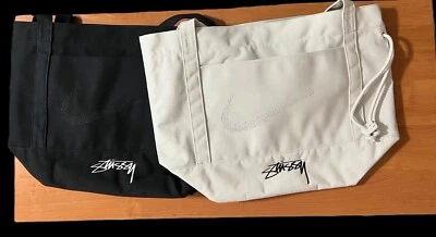 BOLSO DE MANO STUSSY X NIKE NEGRO/HUESO CLARO Limitado RARO SD Foto 1 de 4