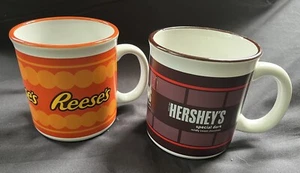 Set Of 2 Galerie Hershey’s & Reese's Peanut Butter Ceramic Tea Coffee Mugs Cups - Picture 1 of 7