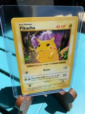 Pokemon Pikachu Shadowless, Red Cheeks, 40 HP 58/102 NM Never Played 1999