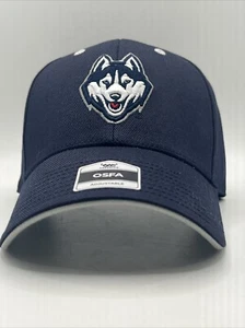 UCONN Berretto Baseball Navy Taglia Unica Fascia Regolabile 'Fan Favorite' Nuovo - Foto 1 di 11