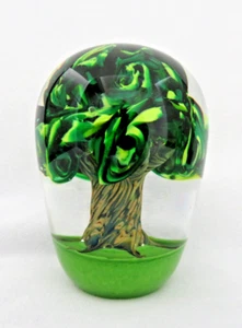 Glass Eye Studio Paperweight ~Tree of Life 12 ~ Discontinued ~ MINT - Picture 1 of 7