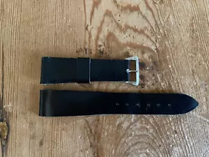 New - Watch Leather Strap Correa de Piel para reloj - VINTAGE - Negro - 20 mm - Imagen 1 de 4