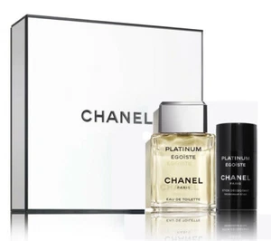 Chanel Platinum Egoiste 3.4 oz Eau De Toilette and 2.oz Deodorant Stick Gift Set - Picture 1 of 4