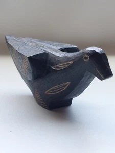 Figura de pájaro tallada a mano madera peso ligero 8,5" X 3" madera - Imagen 1 de 11