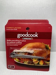 LOT OF 8 Good Cook Turkey Time Turkey Lacers with String 8 Pieces Each 25980 NEW - Picture 1 of 2