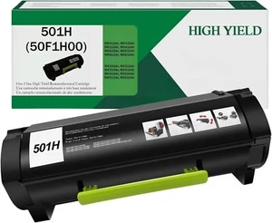 5K Refilled H/Y Toner 50F1H00 501H for Lexmark Printer Toner 5,000 Pages - Picture 1 of 2