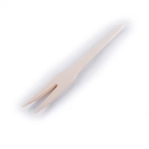 Wooden Pickle Fork 24cm 9.4" / French Dry Two Prong Wood Fork / Single or Set - Picture 1 of 11