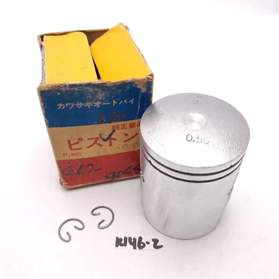Kawasaki GA GA1 GA2 GA3 Piston + Clip OS 0.50 NOS JP  - Изображение 1 из 4