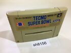 sh8156 Tecmo Super Bowl Fútbol Americano SNES Super Famicom Japón