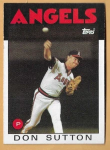 Don Sutton Angels #335 - Topps casi nuevo-como nuevo 1986 - Imagen 1 de 2