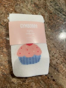 Gymboree Cotton Blend Baby Girl Solid Tights 0-3 months NWT cupcake - Picture 1 of 2