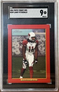 2006 Topps Turkey Red 289 Larry Fitzgerald SGC Mint 9 Arizonia Cardinals