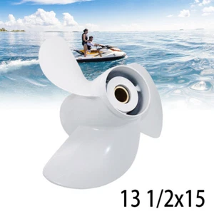 Aluminum Outboard Propeller 13 1/2x15-K Fit Yamaha Engine 50-130HP 15 Spline  - Picture 1 of 7