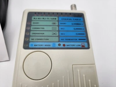 Probador de cables de red RJ11/RJ45/USB/BNC 4 en 1 UTP STP cable multi-probador Foto 1 de 4