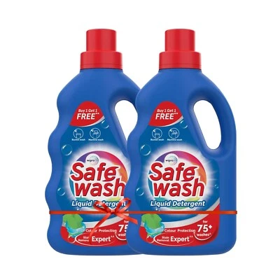 Safewash Liquid Detergent by Wipro, 1L (Buy 1 Get 1 Free) - Image 1 of 4