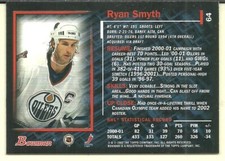 2001-02 Bowman YoungStars Ice Cubed #64 Ryan Smyth