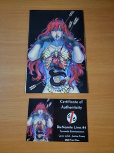 Dienamite Vive #4 Justine Frany Oro Variante ~ Casi Nuevo NM ~ 2021 Dynamite - Imagen 1 de 2