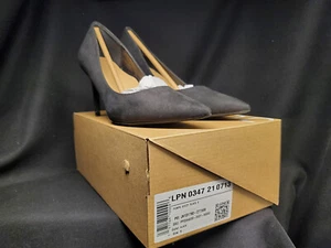 JustFab Khloy klassischer schwarzer Damenpump Größe 6 fauz Wildleder neu im Karton - Bild 1 von 16