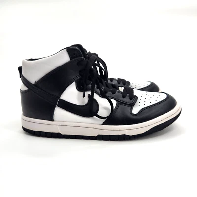 Nike Dunk Zapatos Altos Mujer Talla 9.5 Hombres 8 Negro Blanco Foto 1 de 4