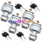 4 pcs Ignition Switch w Keys for Caterpillar Excavator 320C E320C E330C 4 Wires