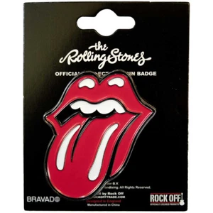 Rolling Stones Classic Tongue Pin Badge Official Merchandise New - Picture 1 of 2