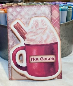 Foglio diario spazzatura fatto a mano Natale cacao e pan di zenzero stampin up - Foto 1 di 9
